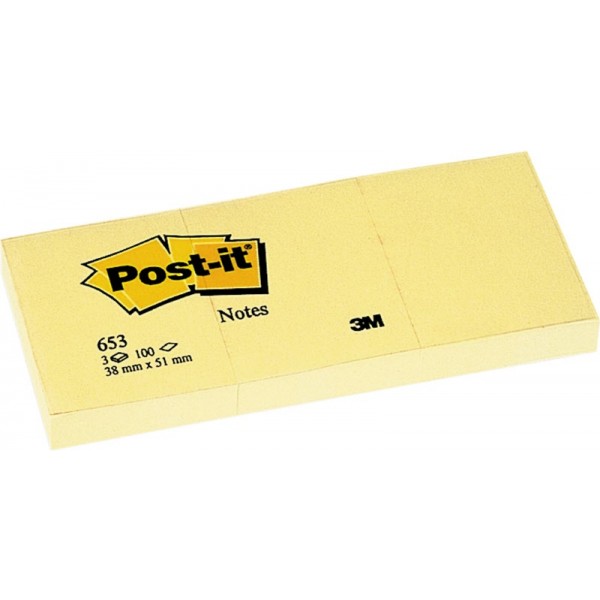 Foglietti Post-it Note - 38x51 mm - Giallo Canary
