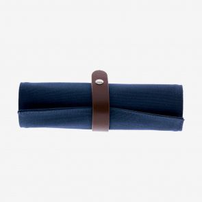 LEGAMI ROLL UP - ASTUCCIO IN COTONE CANVAS  BLU - GRIGIO