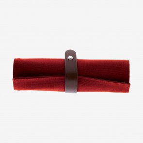 LEGAMI ROLL UP - ASTUCCIO IN COTONE CANVAS  ROSSO - BLU