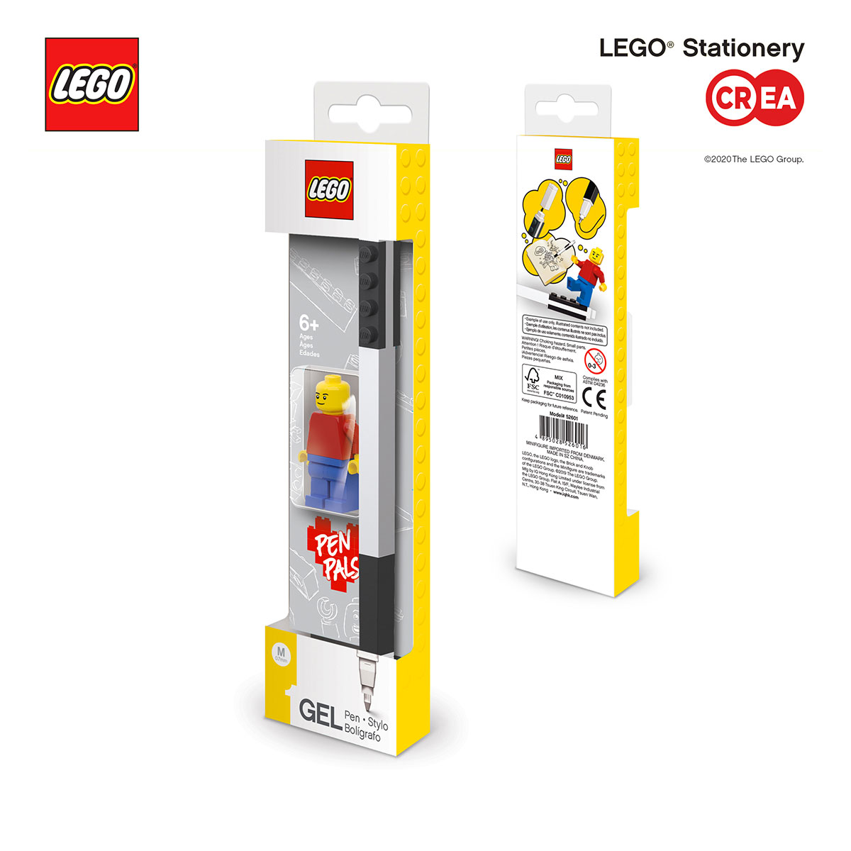 LEGO Gel Pen Blu + Minifigure