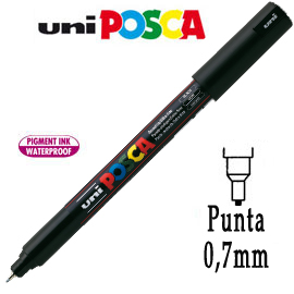 Marcatore UNI POSCA Pen PC1M punta extra fine 0,7 mm nero UNI MITSUBISHI