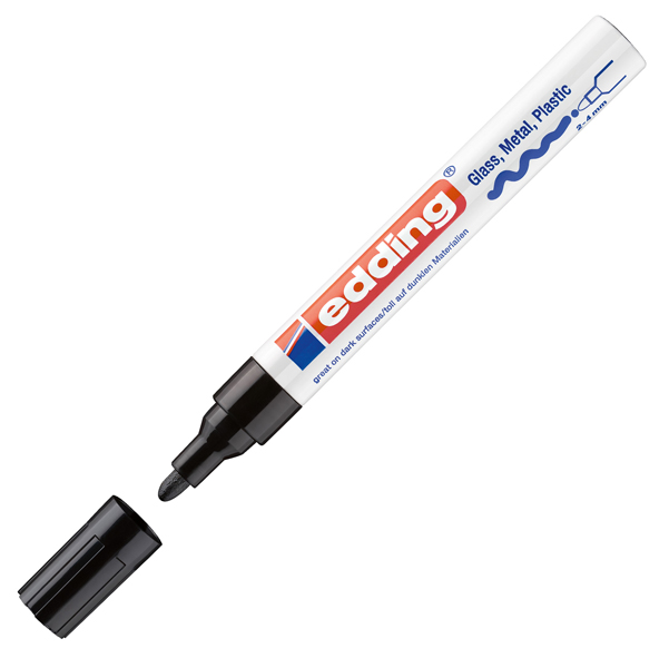 MARKER EDDING 750 PAINT VERNICE PUNTA TONDA NERO