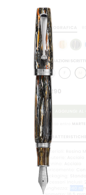 Montegrappa Mia Stilografica Meteor shower Meteor Edition