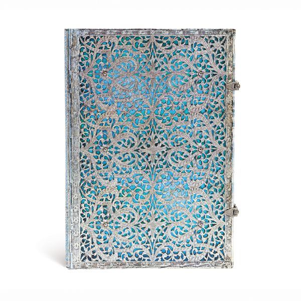 Paperblanks Diari a copertina rigida BLU MAYA Collezione Filigrana d’Argento