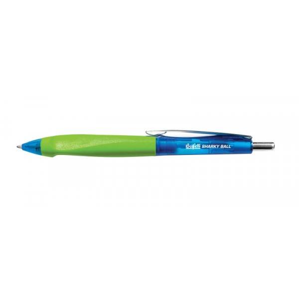 Penna a sfera a scatto Sharky blu tratto 0.7 mm Buffetti