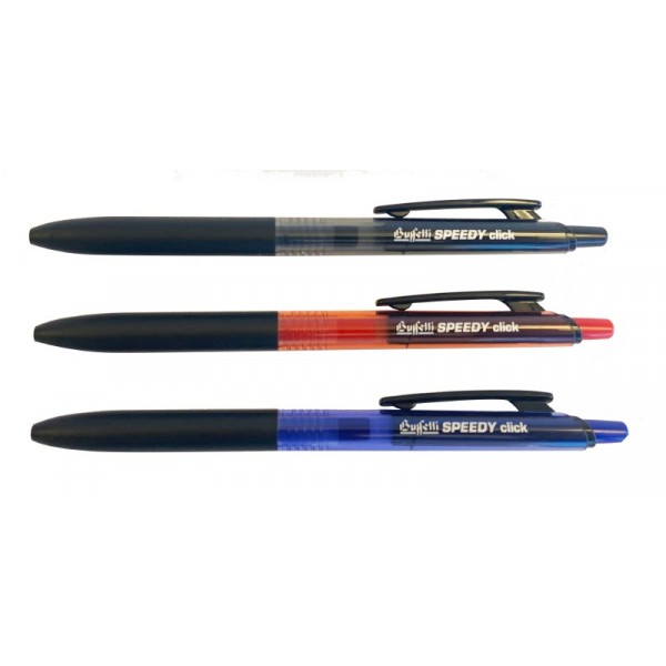 Penna a sfera a scatto Speedy Click  Buffetti - colore nero