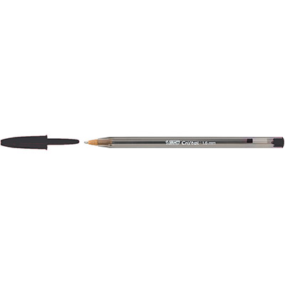 PENNA A SFERA BIC CRISTAL LARGE 1.6 NERO 