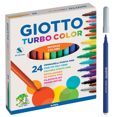 Pennarelli GiottoTurbo Color Astuccio 24 pezzi