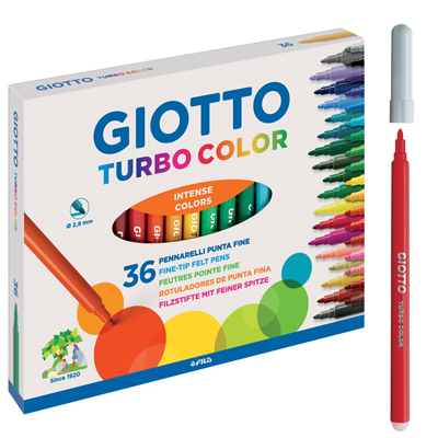 Pennarelli GiottoTurbo Color Astuccio 36 pezzi