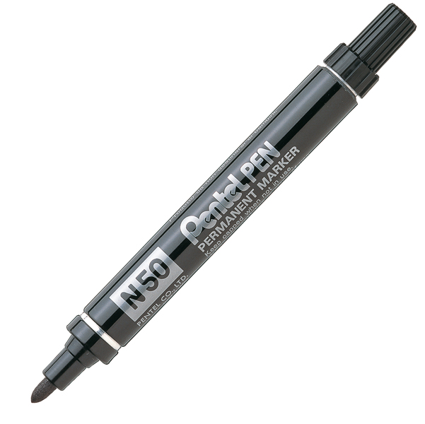 Pentel Marcatore permanente N50 - punta conica 4,30mm - nero