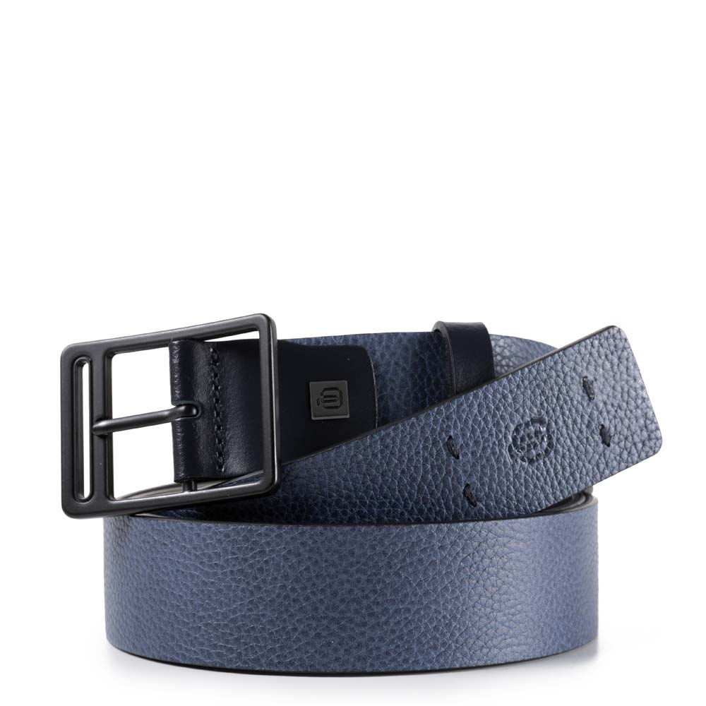Piquadro Cintura 35 mm in pelle Blu