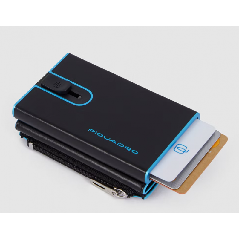 Piquadro Compact wallet porta monete con sliding system
