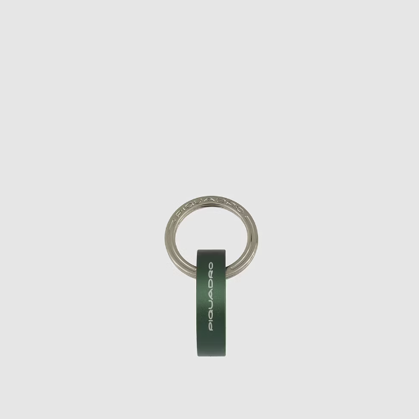 Piquadro Keychain with round carabiner hook Verde