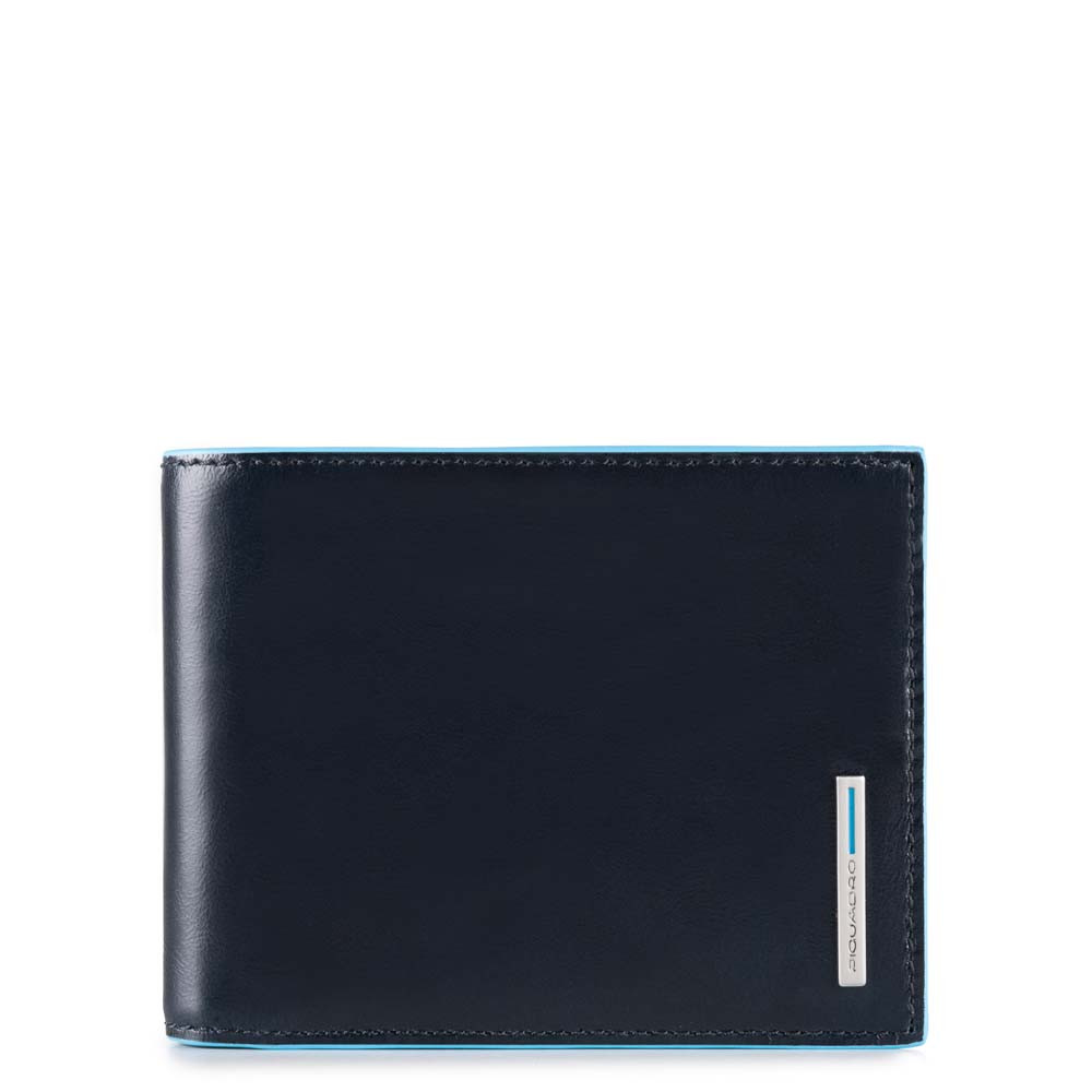 Piquadro Portafoglio Blue Square in pelle con tasche per carte di credito Blu2
