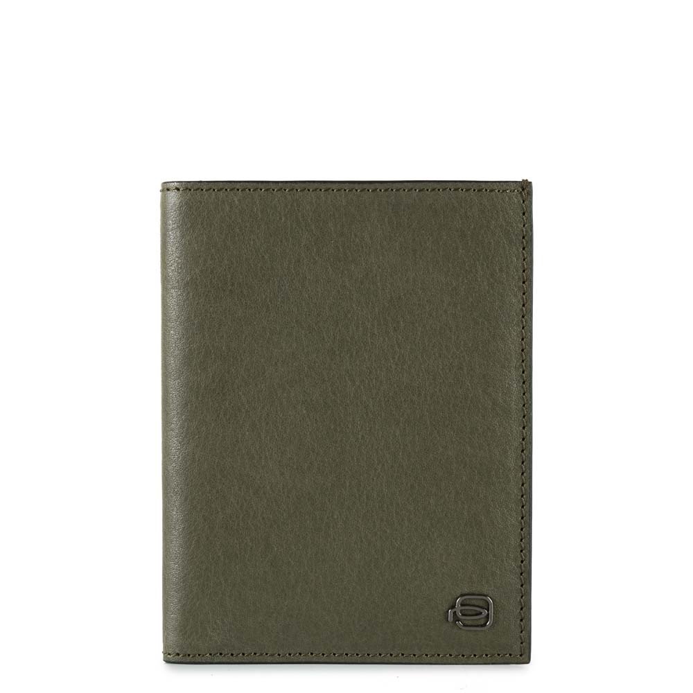 Piquadro Portafoglio uomo Black Square verticale Verde oliva