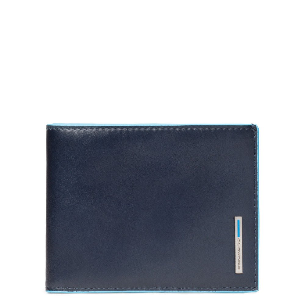 Piquadro Portafoglio uomo Blue Square con portamonete Blu