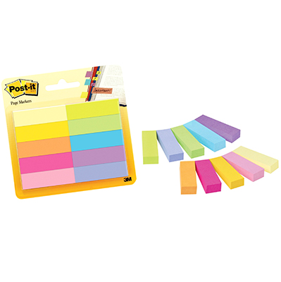 POST-IT SEGNAPAGINA CARTA 670 NOTE MAKERS MM.12,7X44,4 PZ.10 COL.ASS.