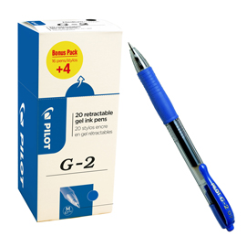 Roller gel PILOT scatto G-2 0,7mm blu Value pack 16+4 pz