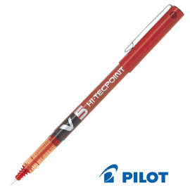 ROLLER HI-TECPOINT V5 ROSSO 0,5MM PILOT