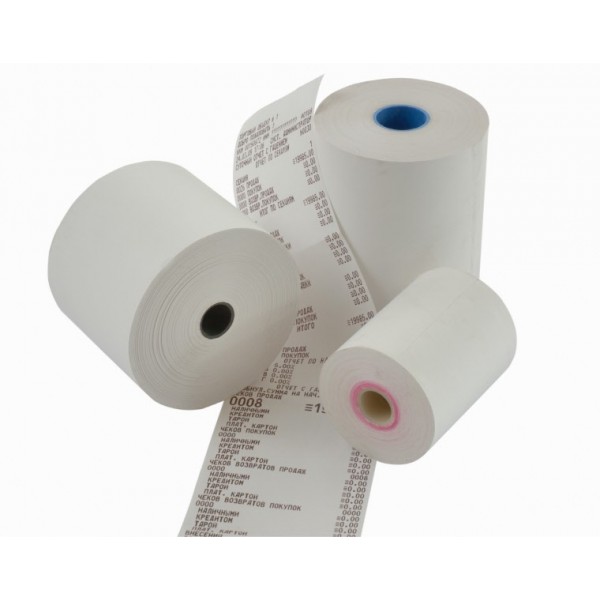 Rotoli in carta termica 62 mm x30m x 12 mm - 55 g - CF 50 Rotoli