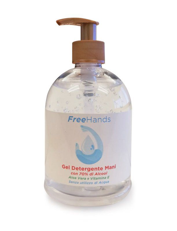 Sanigel  Gel Freehand mani disinfettante antisettico  500 ml per casa e ufficio  alcool 70%