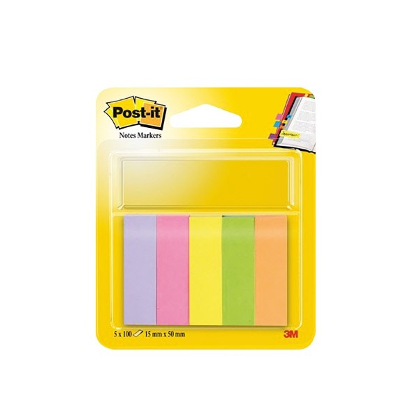 Segnapagina Post-it Note Markers - 15x50 mm - colori assortiti