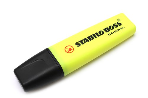 Stabilo Boss Original Evidenziatori punta a scalpello 2 – 5 mm Linea Giallo Yellow