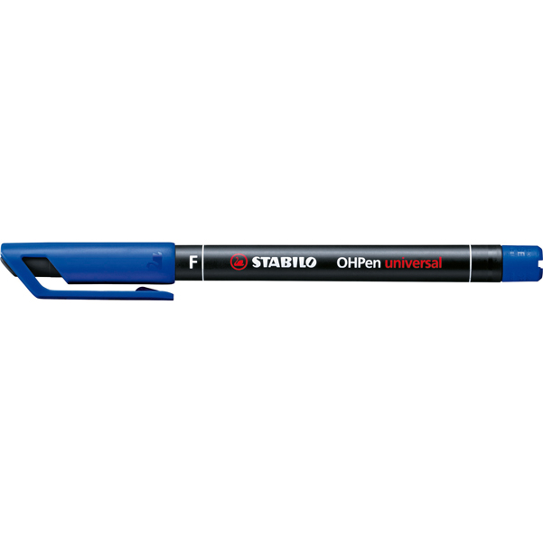 Stabilo Pennarello OHPen universal permanente 841 - punta fine 0,7mm - blu