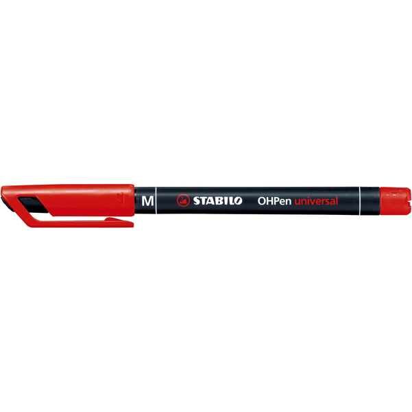 Stabilo Pennarello OHPen universal permanente 841 - punta media 1,0mm - rosso