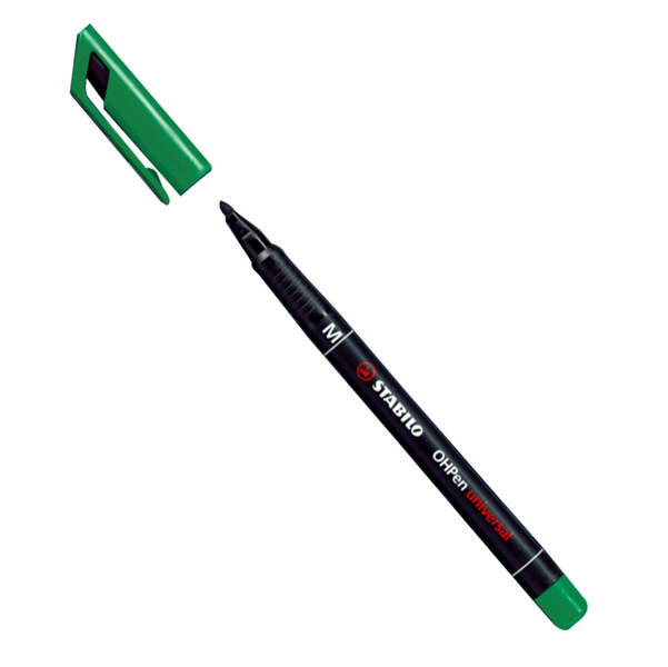 Stabilo Pennarello OHPen universal permanente 841 - punta media 1,0mm - verde