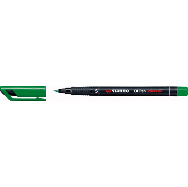 Stabilo Pennarello OHPen universal permanente 841 - punta superfine 0,4mm - verde