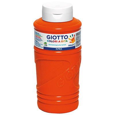 TEMPERA GIOTTO COLORI A DITA ML.750 ARANCIO