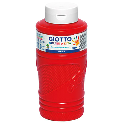 TEMPERA GIOTTO COLORI A DITA ML.750 ROSSO