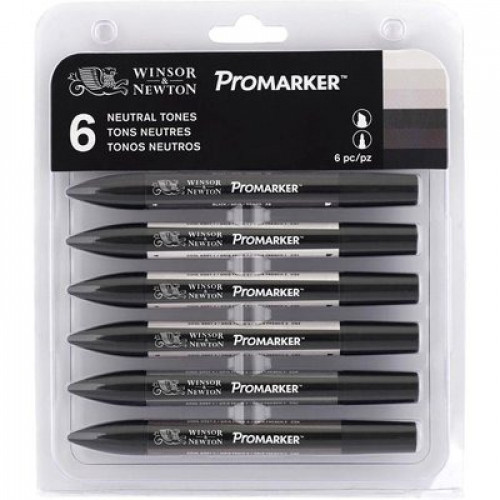 Winsor & Newton Kit Brush Marker  6 pz tonalità pelle