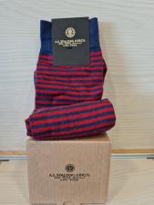 A.G. Spalding & Bros Calzino da uomo Pari Riga Blu-Rosso