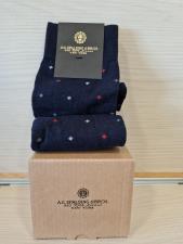 A.G. Spalding & Bros Calzino da uomo Pois Piccolo Navy-Rosso