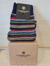A.G. Spalding & Bros Calzino da uomo Riga Multicolor Blu Navy