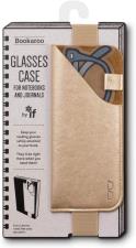 Bookaroo Glasses Case Custodia per occhiali con gomma per libro-taccuino Gold