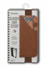 Bookaroo Glasses Case Custodia per occhiali con gomma per libro-taccuino Marrone