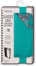Bookaroo Glasses Case Custodia per occhiali con gomma per libro-taccuino turchese