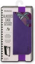 Bookaroo Glasses Case Custodia per occhiali con gomma per libro-taccuino Viola