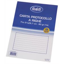 Buffetti Carta protocollo A4 Rigatura 1R - Righe medie e superiori 20 fogli 60 g