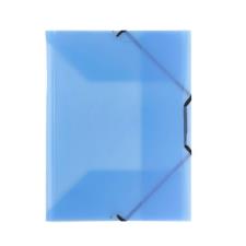 Buffetti Cartellina con elastico angolare - polipropilene blu trasparente