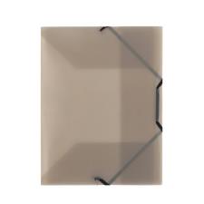 Buffetti Cartellina con elastico angolare - polipropilene grigio trasparente