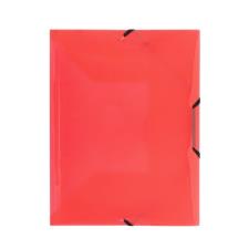 Buffetti Cartellina con elastico angolare - polipropilene rosso trasparente
