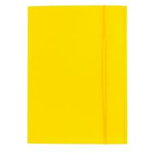 Buffetti Cartellina con elastico - cartoncino lucido 33x24 cm giallo