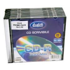 Buffetti - CD-R scrivibile - 700 MB - slim case - Silver - confezione 10+1