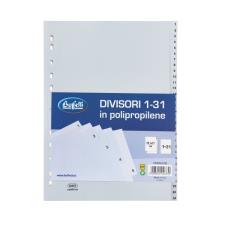 Buffetti Divisori - Polipropilene - 1-31 tasti numerici - A4 - grigio