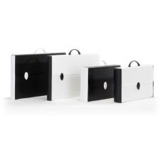 Buffetti Valigetta in polionda Black White - dorso rigido - 28 x 43 cm - dorso 8,5 cm