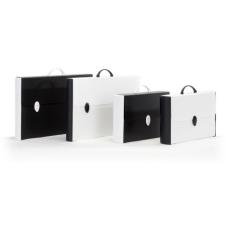 Buffetti Valigetta in polionda Black White - dorso rigido - 37 x 60 cm - dorso 5,5 cm